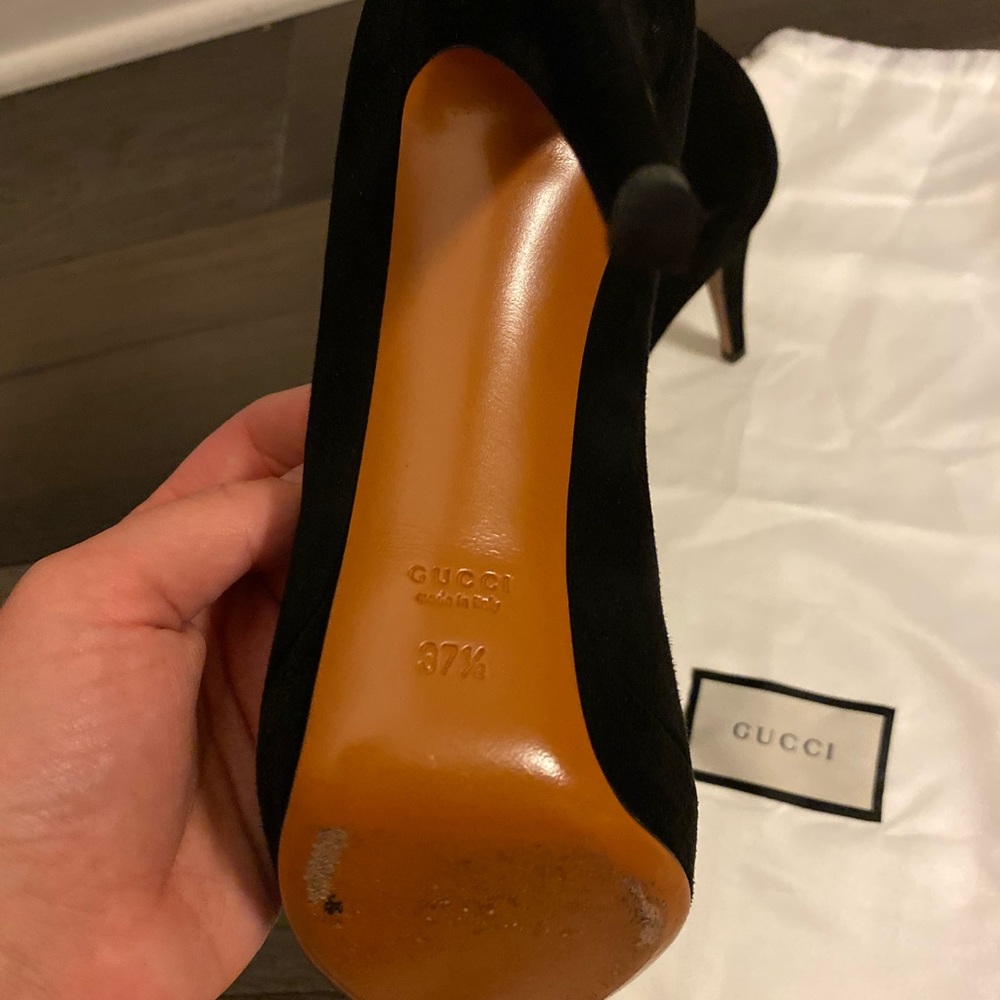 Gucci black suede pumps - Picture 3 of 4